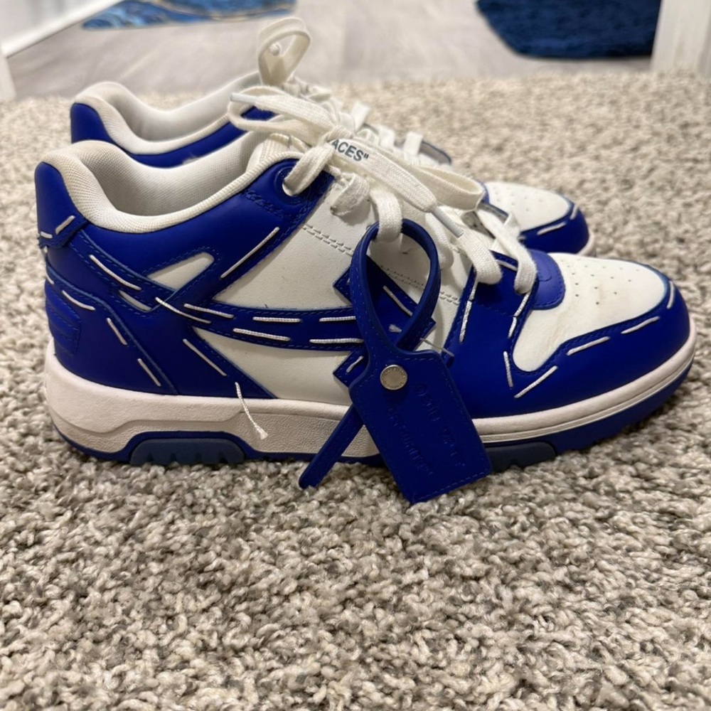 Off-White Blue and White Men's Sneakers